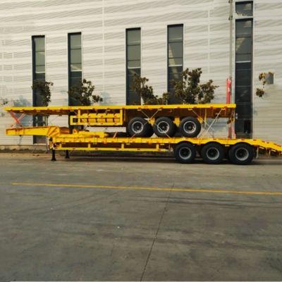 12400*2610*1550mm トラックトレーラー 40FT コンテナ輸送用フラットベッド半トレーラー