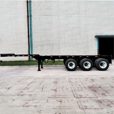 Q345B メインビーム 3 アクセル 50t スケルトン 40 45 48 53FT コンテナ・シャシのための半トレーラー