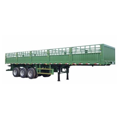 野菜と家畜のための半トレーラー 3軸 7.5 トン重量 機械式懸垂