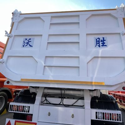 耐久性構造 80-100 トン U 形 後部ダンプ 砂輸送用半トレーラー