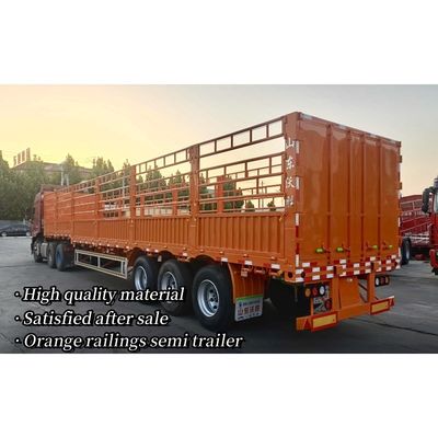 3軸 4軸 40フィート 輸送 家畜フェンス Wabcoブレーキシステムを持つセミトレーラー