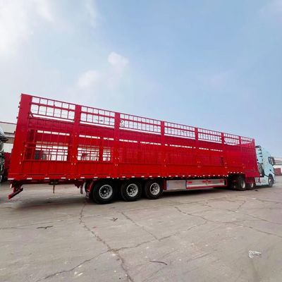 3 軸 60 トン 豚 羊 牛 貨物 輸送 ステーク フェンス トレーラー 農業用