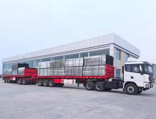 20FT 40FT ダブルリンク フラットベッド半トラック トレーラー AIR/機械式懸垂