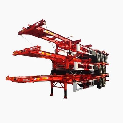 輸送 40ft コンテナ 90w mm*13/16 厚さ mm*10 層 葉の春の半トレーラー