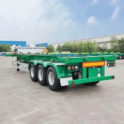輸送 40ft コンテナ 90w mm*13/16 厚さ mm*10 層 葉の春の半トレーラー