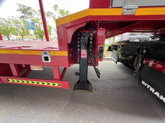 カスタマイズされた 3/4 アクセル 40FT コンテナ 木材 鉄管 トラック用の低床半トレーラー