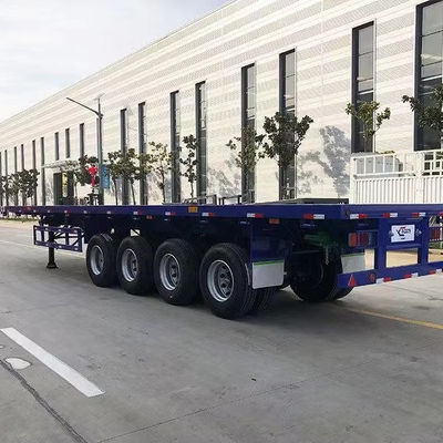 3軸4軸のセミトレーラー 平床コンテナトラック 28t 重荷