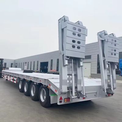 鉄製の半トレーラー 低床コンテナ 重荷物輸送用シャシーロード機