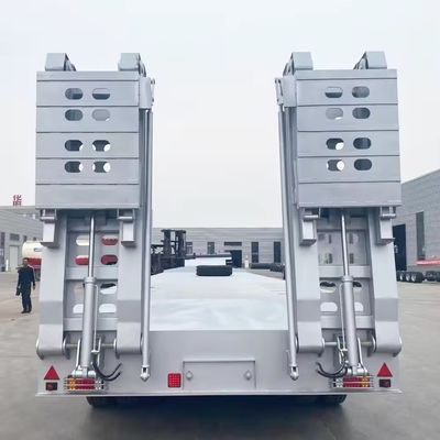 鉄製の半トレーラー 低床コンテナ 重荷物輸送用シャシーロード機