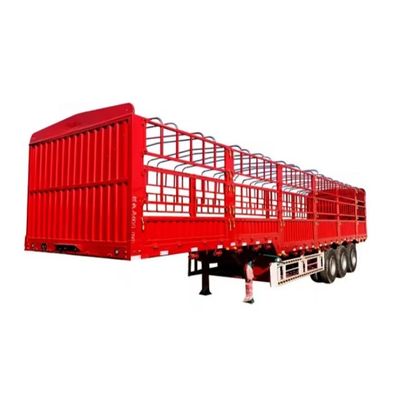SAF 2 スピード 28t 重荷着陸車 高棒 3軸の家畜半トレーラー
