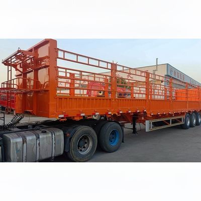 SAF 2 スピード 28t 重荷着陸車 高棒 3軸の家畜半トレーラー