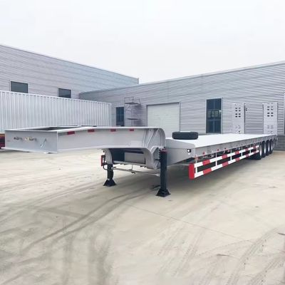 輸送 重用機器 4 軸 ダブル 水力梯 低床半トレーラー