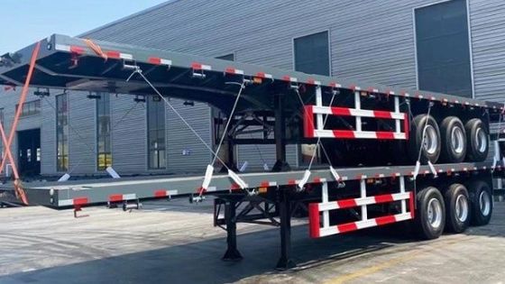 30~100トンのコンテナと重貨物 28トンの重荷着陸機付き半トレーラー