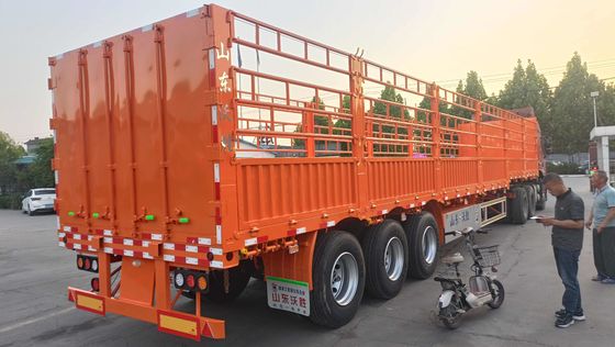 安全な貨物輸送のための3/5インチ90 50トン容量の取り外せるフェンストレーラー