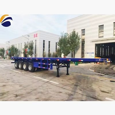 40フィート フラットベッドトレーラー 3Axles 4Axles フラットベッド コンテナ トラック ウォシェン製 半トレーラー