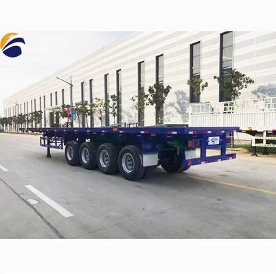 40フィート フラットベッドトレーラー 3Axles 4Axles フラットベッド コンテナ トラック ウォシェン製 半トレーラー