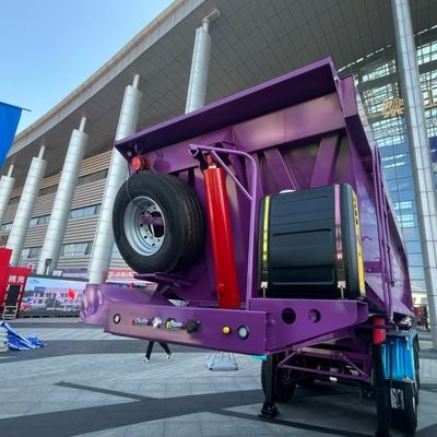 砂輸送用 U 型端傾斜式半トレーラー