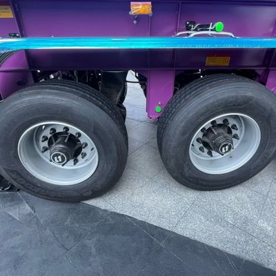 60-120T 後ろのダンプ半トレーラー ターパー トラック トレーラー Q345B / T700 スチール メインビーム