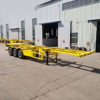 50トンの最大重荷 3軸 20FT 40FT コンテナ シャーシ 骨格 半トラック トレーラー