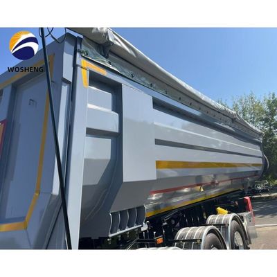 35立方メートル U形 60トンの水力後部卸荷 重荷ダンプトラック トレーラー