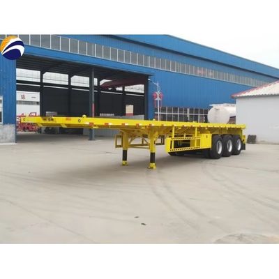 外部 12400*2610*1550mm 3軸4軸 20FT 40FT コンテナのためのフラットベッドセミトレーラー