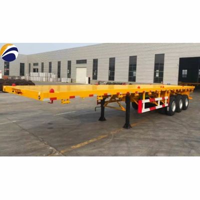 外部 12400*2610*1550mm 3軸4軸 20FT 40FT コンテナのためのフラットベッドセミトレーラー