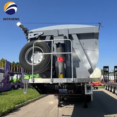 9800×2500×3500mm 半トレーラー 3軸 4軸 傾斜式 傾斜式 後部ダンプトラック
