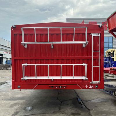 3軸 40-80tons ドロップ サイド 家畜 農場 サイド 壁 フェンス 半トラック トレーラー 直接