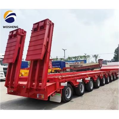 トラックカスタムの要求と高容量150トンのためのLowboyLowbedセミトレーラー