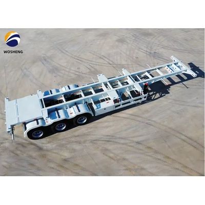 20ft 40ft コンテナトレーラー 3 アクセル骨格半トレーラー 簡単な輸送