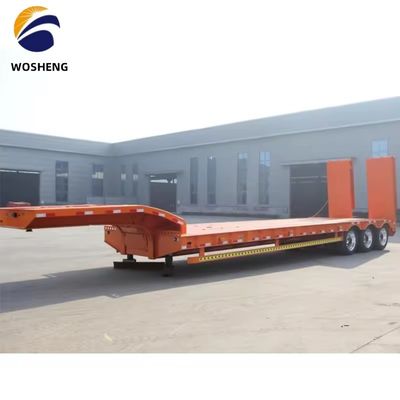 トラックカスタムの要求と高容量150トンのためのLowboyLowbedセミトレーラー