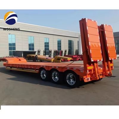 トラックカスタムの要求と高容量150トンのためのLowboyLowbedセミトレーラー