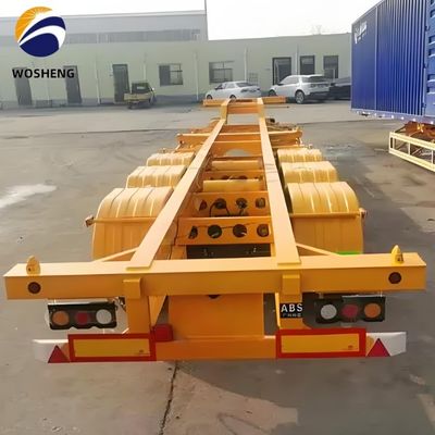 20ft 40ft コンテナトレーラー 3 アクセル骨格半トレーラー 簡単な輸送