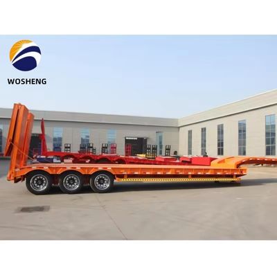 トラックカスタムの要求と高容量150トンのためのLowboyLowbedセミトレーラー