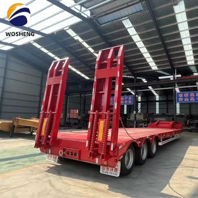 トラックカスタムの要求と高容量150トンのためのLowboyLowbedセミトレーラー