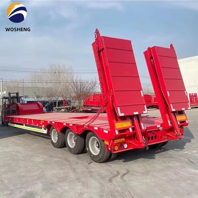 トラックカスタムの要求と高容量150トンのためのLowboyLowbedセミトレーラー