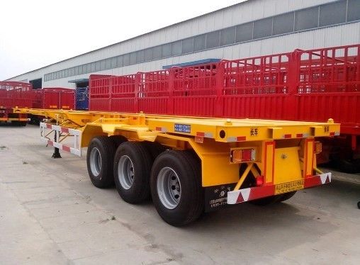 2軸 20FT スケルトンフレーム コンテナ 輸送 客の要求のための半トレーラー