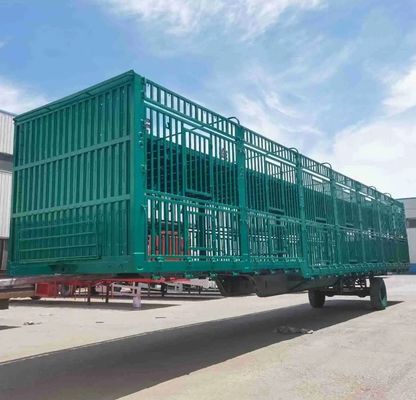 販売 オーダーメイド 3 軸 20-40tons 高 フェンス 半トレーラー 畜産 農場 動物