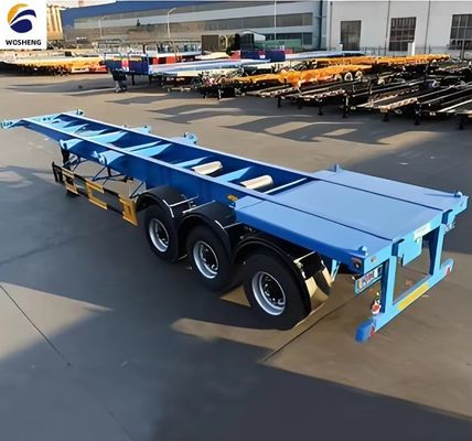 WOSHENG 三軸 40FT 3軸 40 トン 荷重 シャーシ 骨格 半トレーラー 材料