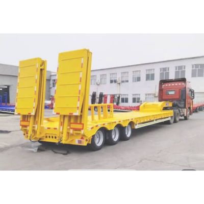 150トンの最大積載 重荷輸送用ローボーイローベッド半トレーラー 調整可能
