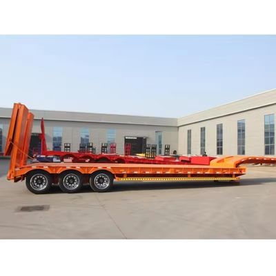 150トンの最大積載 重荷輸送用ローボーイローベッド半トレーラー 調整可能