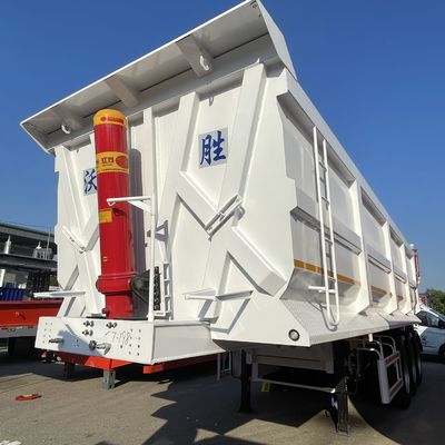 建築用 パーソナライズド 3 軸 傾斜 傾斜 後部 ダンプ トラック 半トレーラー