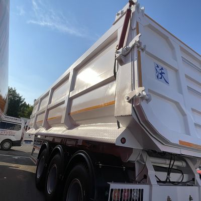 建築用 パーソナライズド 3 軸 傾斜 傾斜 後部 ダンプ トラック 半トレーラー