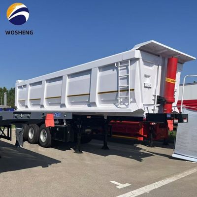 鉄3軸4軸傾斜式 建設用 後部ダンプトラック トレーラー