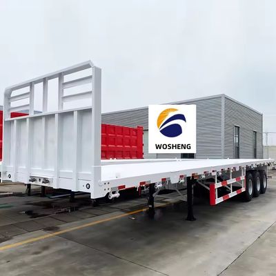 最下位30T-100Tセミトレーラー 20ft-45ft コンテナトラック 2-4 アクセルフラットベッドリム 9.0-22.5