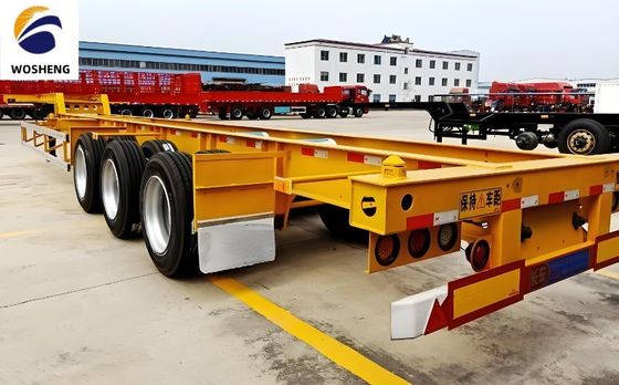 20ft 40ft 45ft コンテナのための機械式懸垂骨格コンテナトレーラー