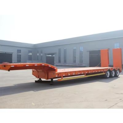 3軸低床ローボーイ半トレーラー 双線ブレーキシステムと16000x2500x1100mm