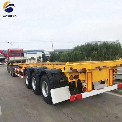 輸送 40ft コンテナ ウォシェン 3 軸 骨格 半トレーラー コンテナロック