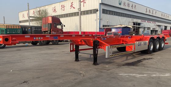 12400×2500×1550mm 中国製 コンテナ用 骨格半トレーラー