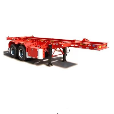 40フィート 20フィート 三軸コンテナトレーラー 骨格トレーラー 重荷着陸車 28t